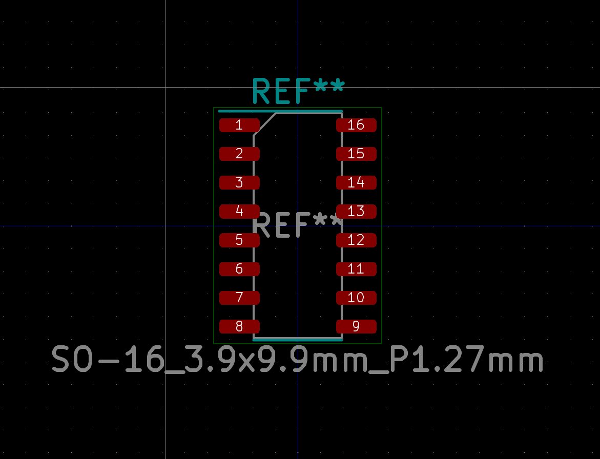 Add SO16_3.9x9.9mm_P1.27mm for Nexperia 74HC165D,653 (!570) · Merge