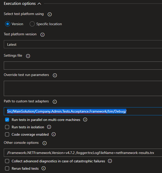 Azure DevOps VsTest always shows "No tests found in ... Make sure that ...