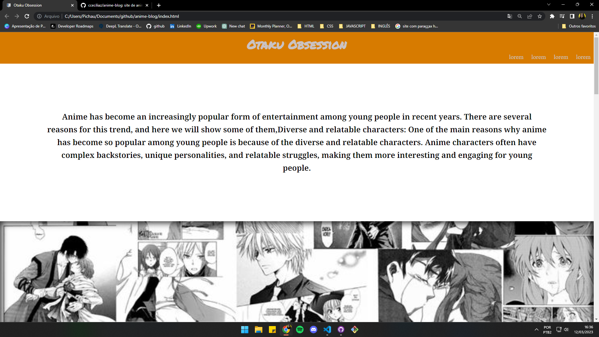 GitHub - cceciliaz/anime-blog: anime site created to practice parallax ...