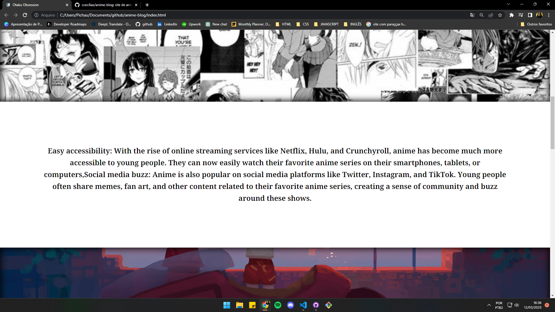 GitHub - cceciliaz/anime-blog: anime site created to practice parallax ...