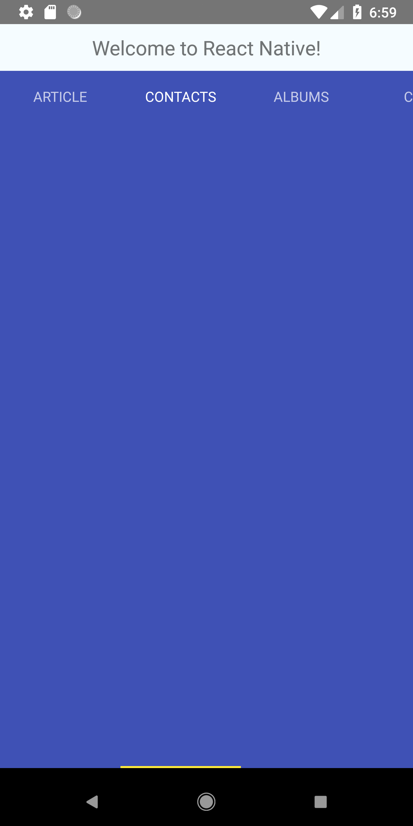 React Native Highlight Bottom Tab Bar Selected Android Ios Example