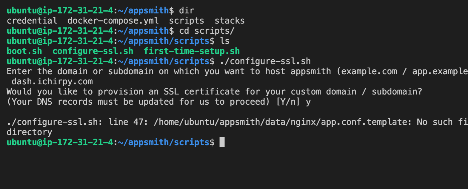 [Bug]: Error while setting up SSL · Issue #9022 · appsmithorg/appsmith ...