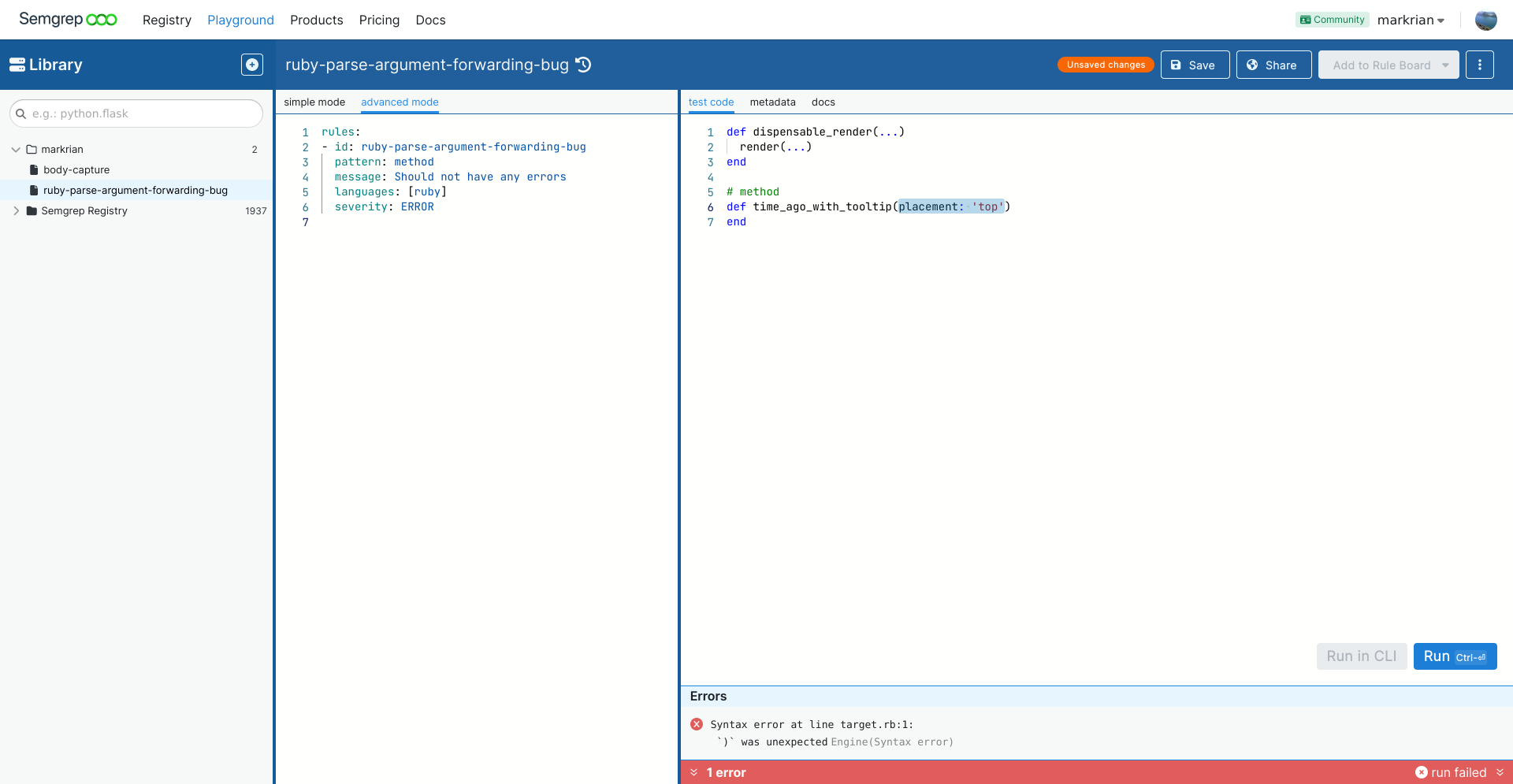 Ruby parsing error with argument forwarding · Issue #6710 · semgrep ...