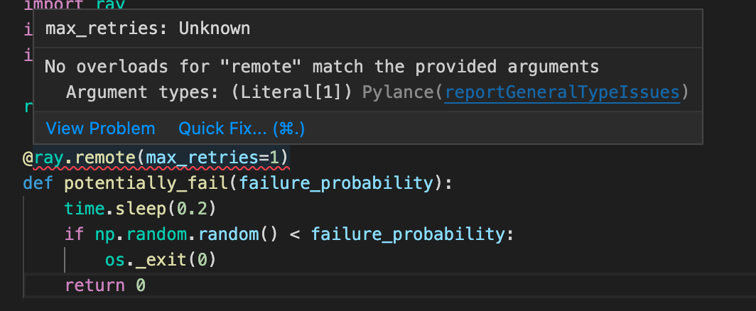 [Core] No overloads for "remote" match the provided arguments · Issue ...