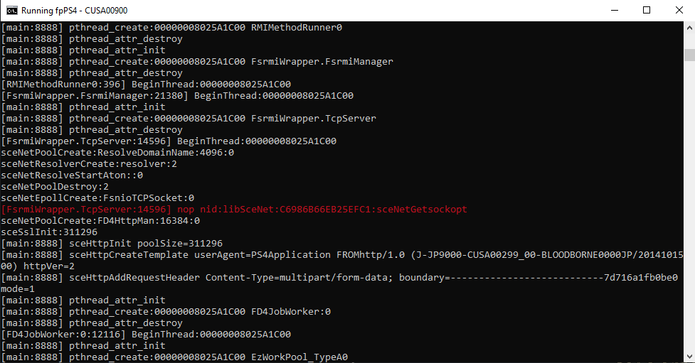 Bloodborne CUSA00900 · Issue 1639 · redprig/fpps4game