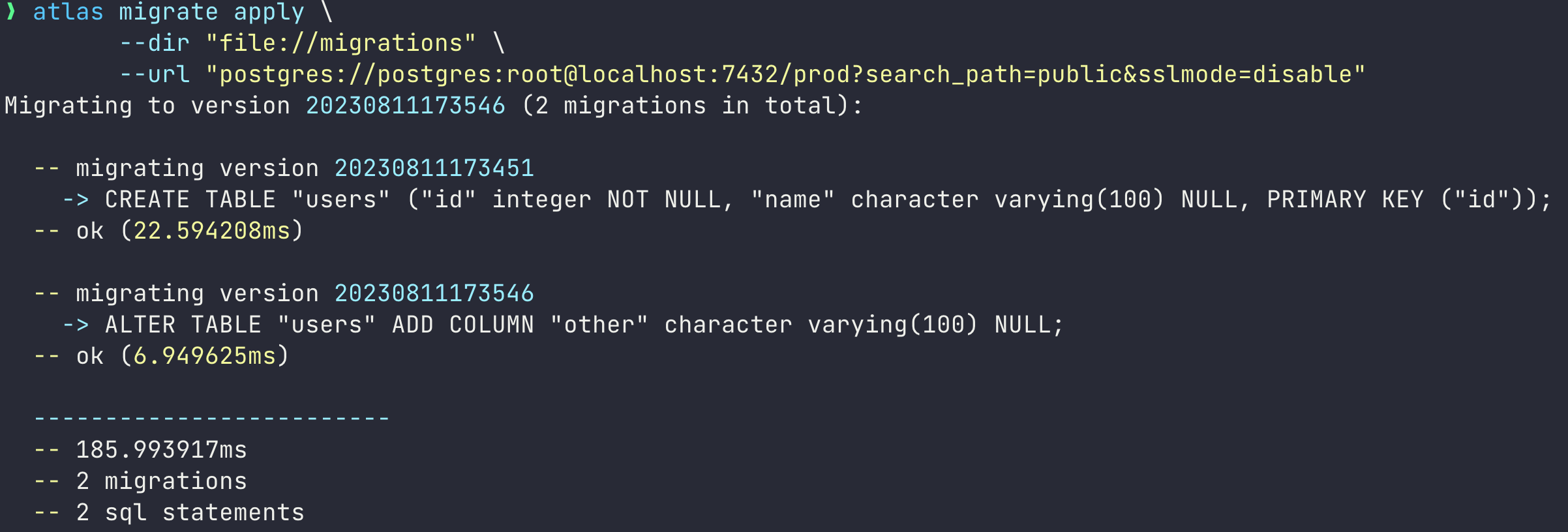 uuid_generate_v4() does not exist error · Issue 1976 · ariga/atlas