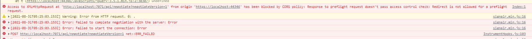 CORS Preflight error occurs while calling azure function in javascript ...