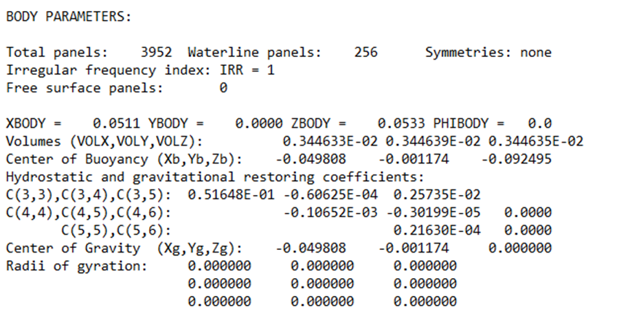 [Theory or Implementation] WECCCOMP WAMIT.out file parameter query and ...