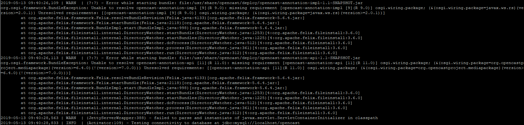 Annotation tool is unable to start · Issue #226 · opencast/annotation ...