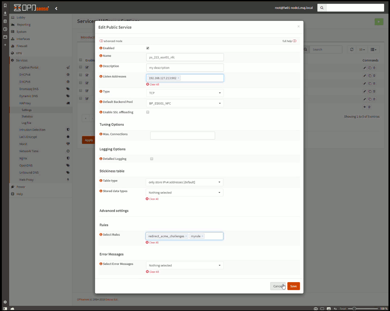 opnsense haproxy