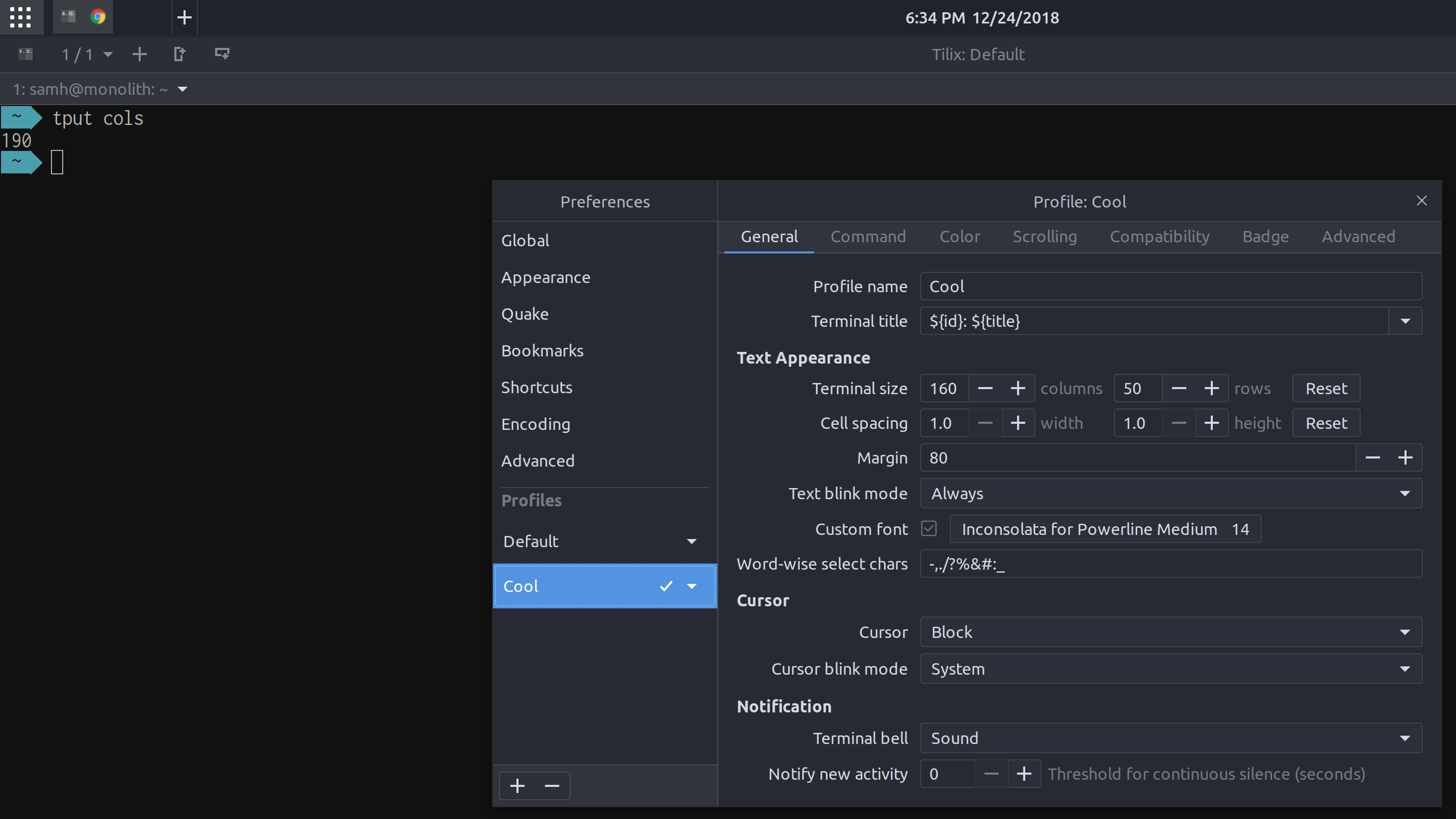 [Wayland] Terminal size jumps drastically despite increasing only by 1
