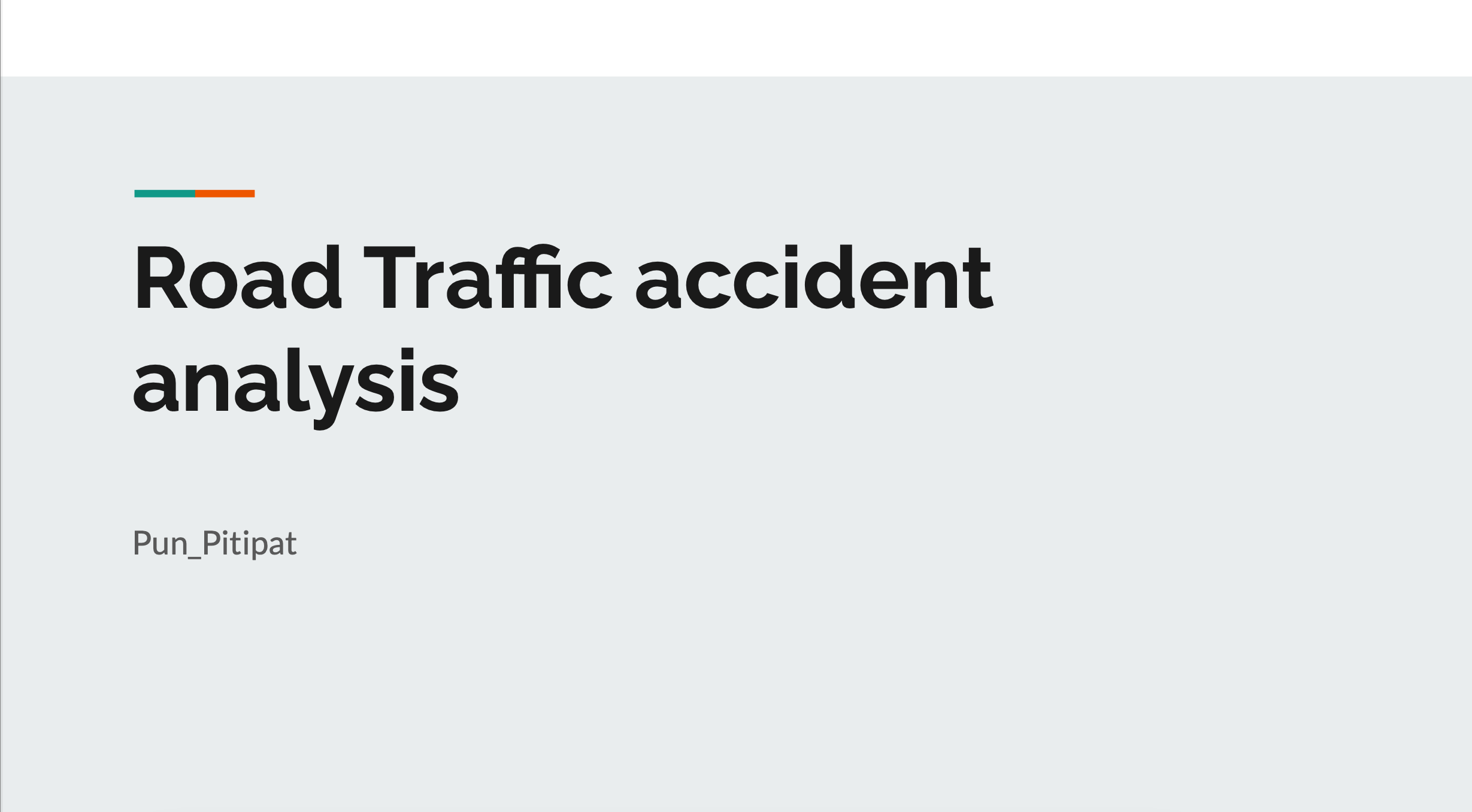 GitHub - Pun-p/Road-traffic-accident-death-data-