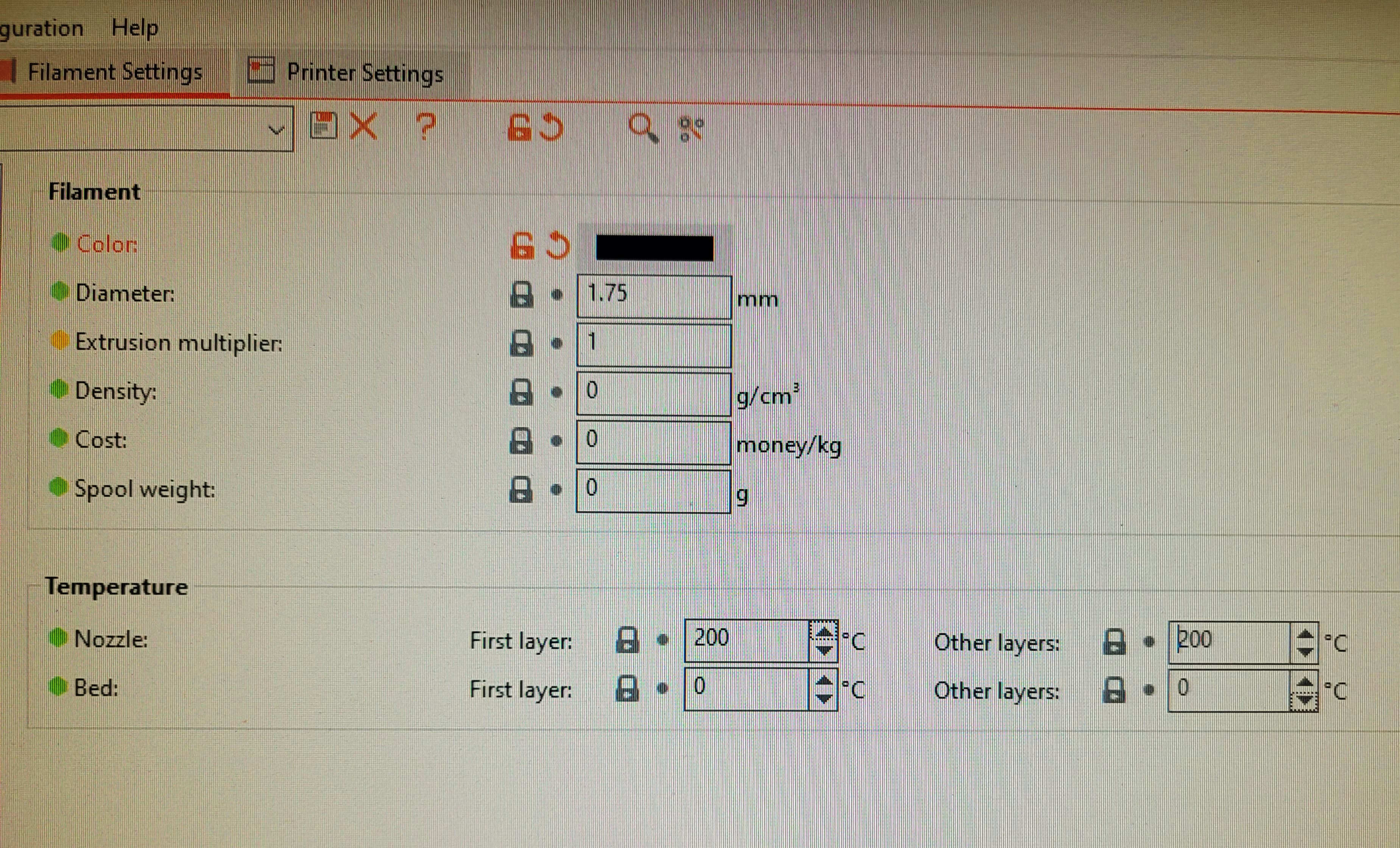 slicer changing default temp · Issue #9715 · prusa3d/PrusaSlicer · GitHub