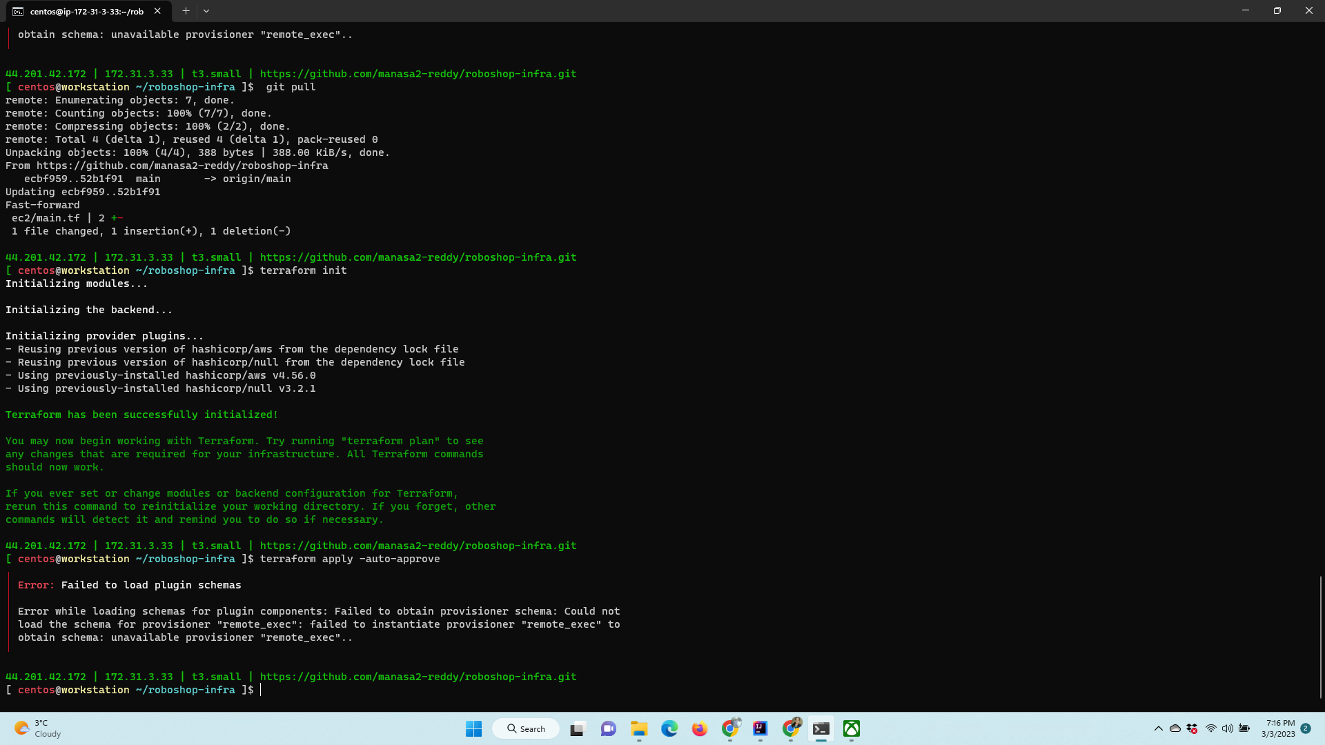 Error while loading schemas for plugin components. · learndevopsonline ...