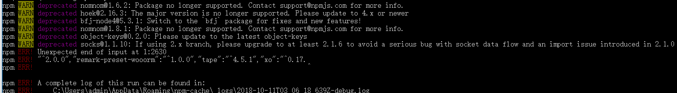 windows10 npm install 报错 · Issue #2521 · ant-design/ant-design-pro · GitHub