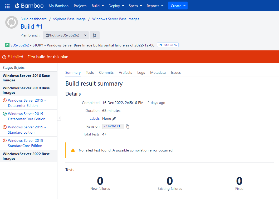 Parallel builds with virtual floppy fail in version 1.1.1 (working in 1