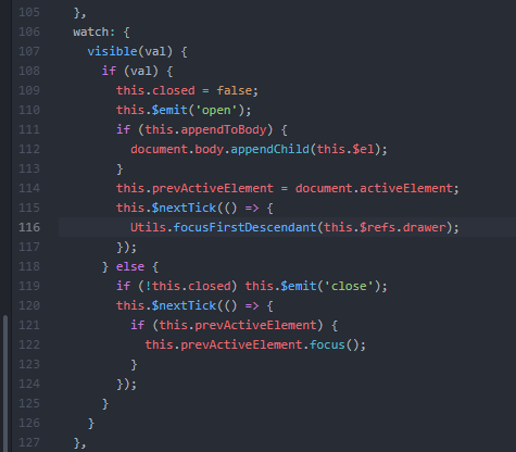 [Bug Report] el-drawer title looks like it is focused by default, and ...