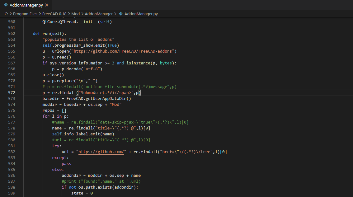 Addons not appearing in list · Issue #176 · FreeCAD/FreeCAD-addons · GitHub