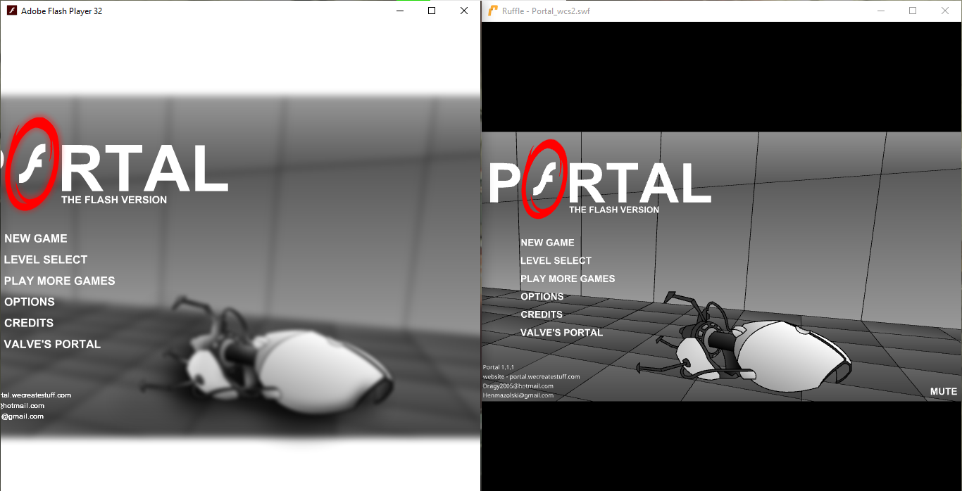 Blur and Bloom effects missing in Portal the Flash Version · Issue ...
