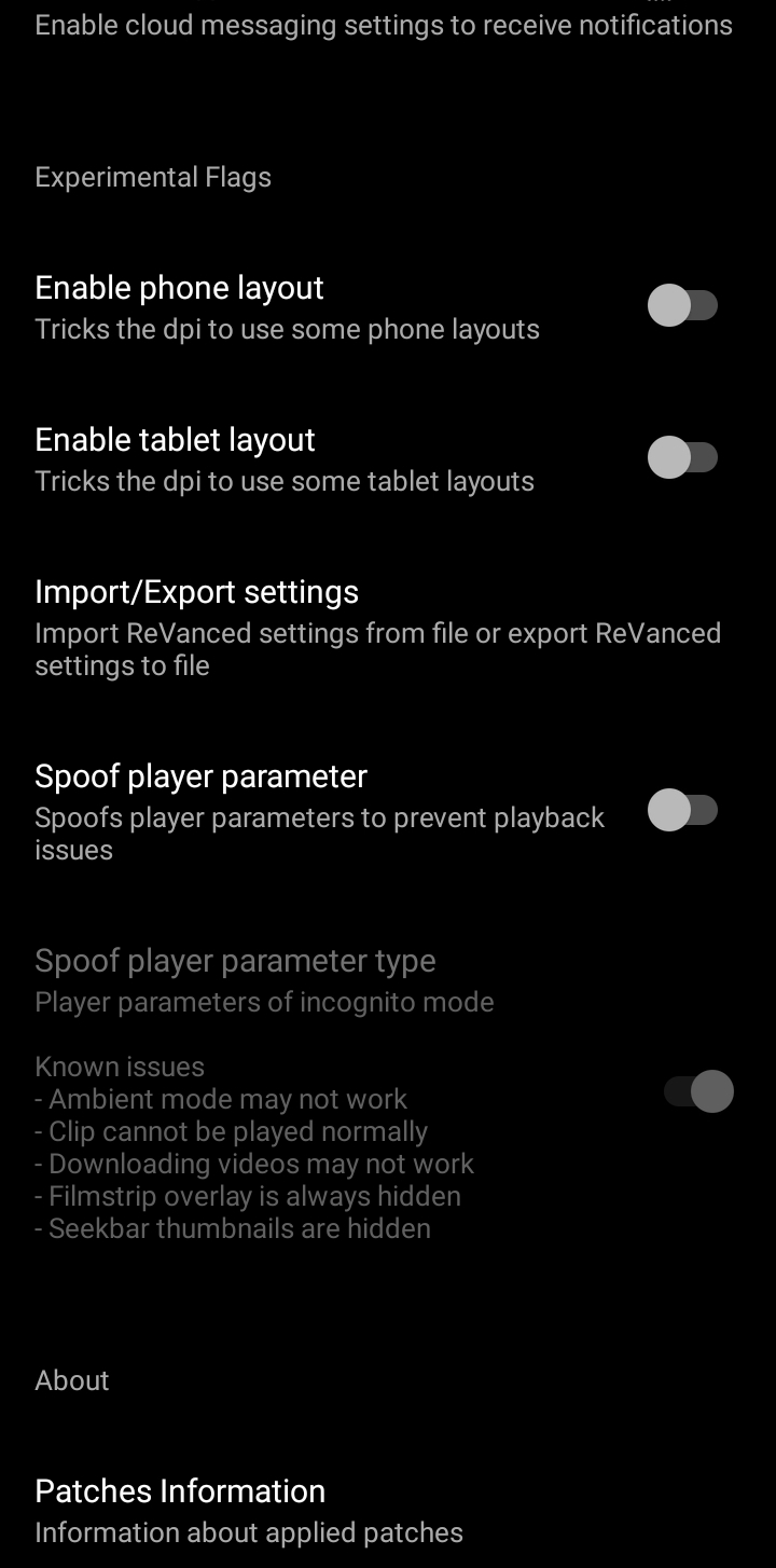 bug: Seekbar thumbnail not worked when enabled Spoof Player paramter ...