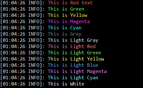 Bright color text on minecraft server console look thicker then normal ...
