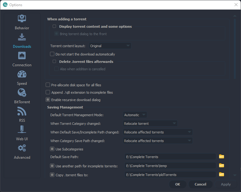 Use another path for incomplete torrents BUG · Issue #16826 ...