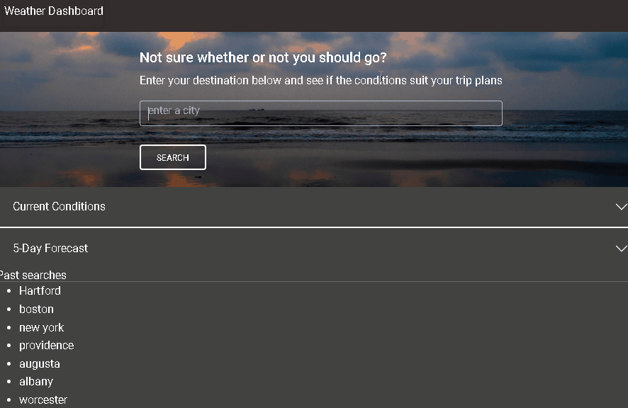 GitHub - Jlevbury/weather-or-not: a simple weather forecast application