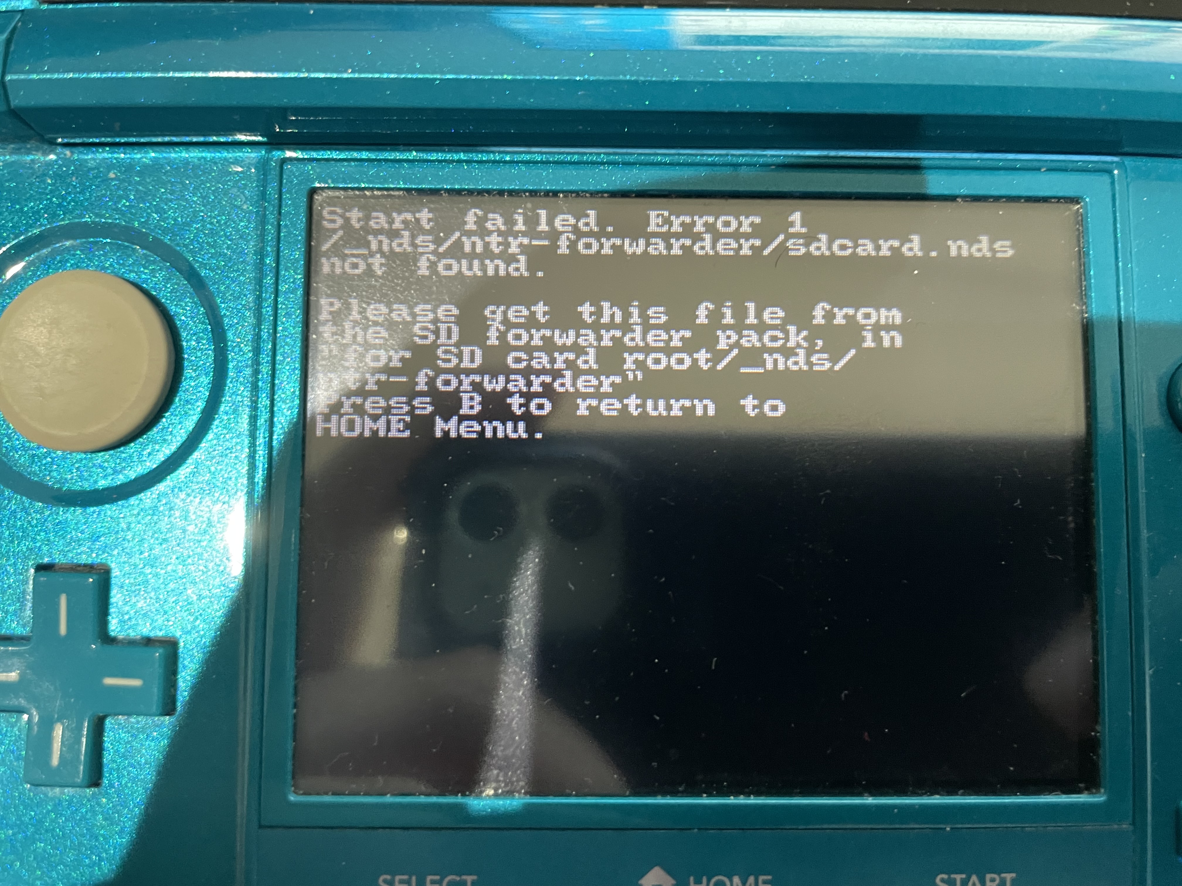 Error 1 when booting game through menu · Issue #1526 · DS-Homebrew/nds ...