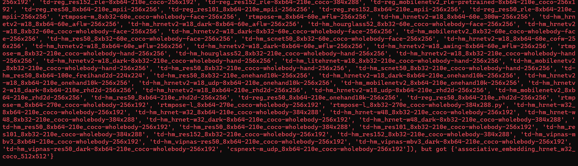 An error occurred when I verified if the installation of mmpose-1.0.0 ...