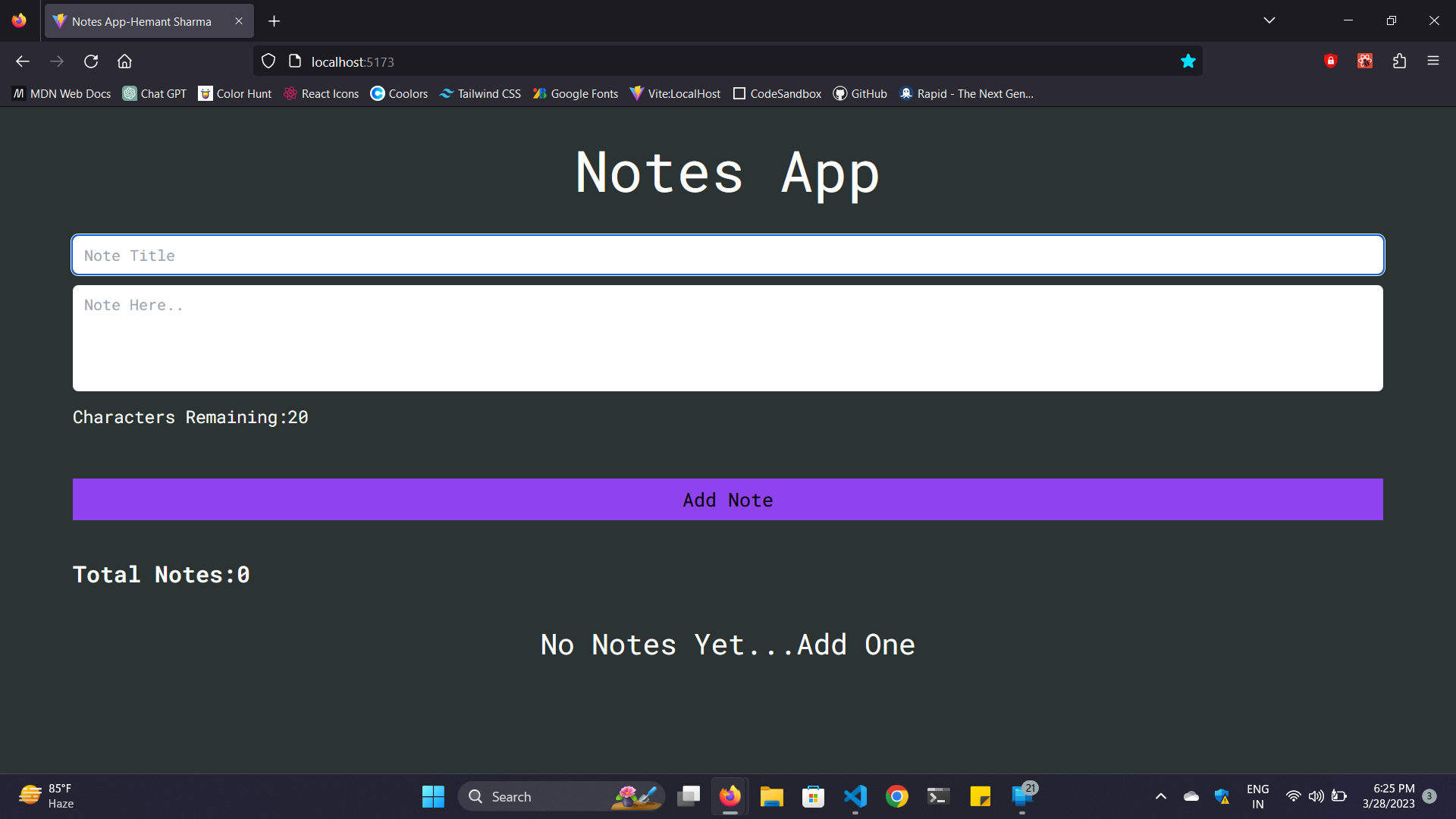GitHub - belikenoone/notes-app: A notes app which is built using react ...