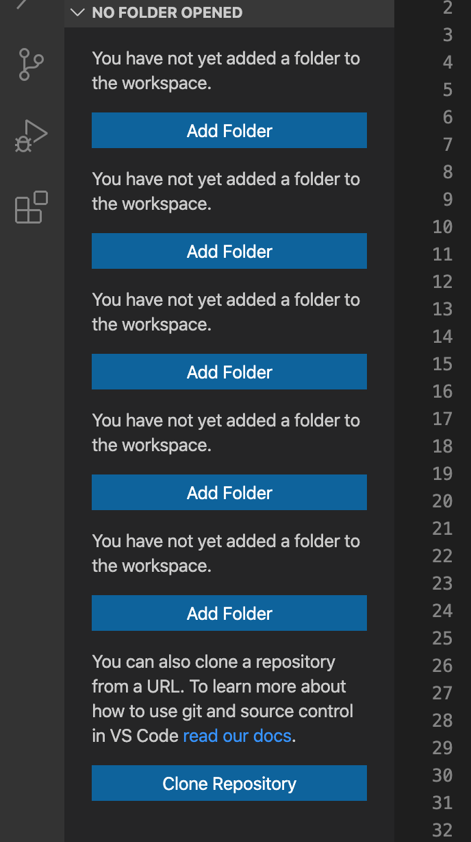 Duplicate "Add folder" · Issue 92991 · microsoft/vscode · GitHub