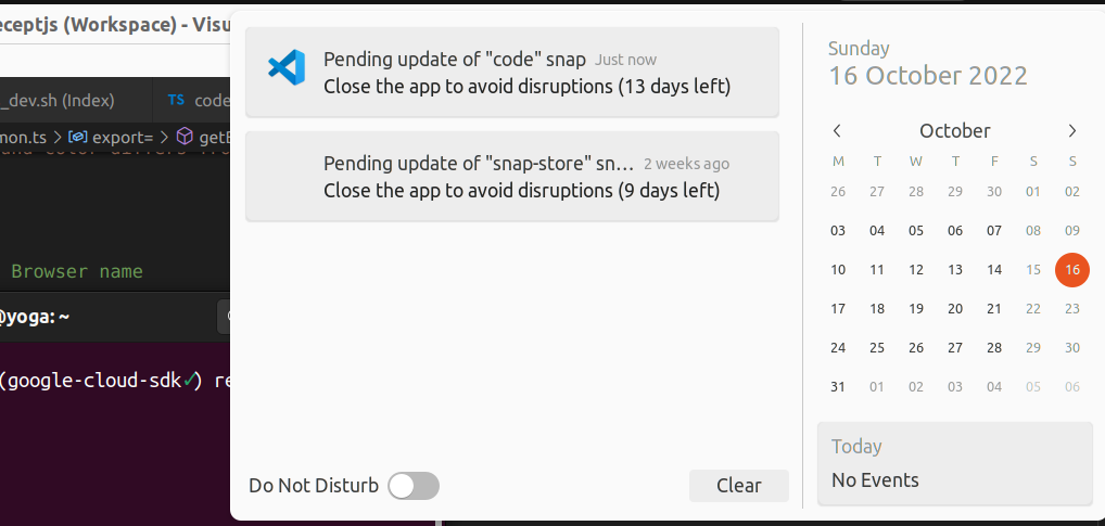 Indicator of running VSCode disappears from dock pane when new version ...