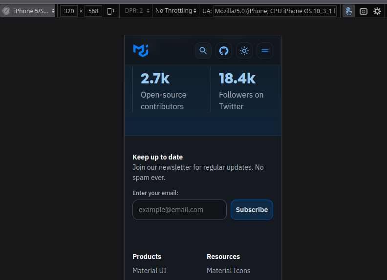 [website] Website is not responsive for small device · Issue #39270 ...