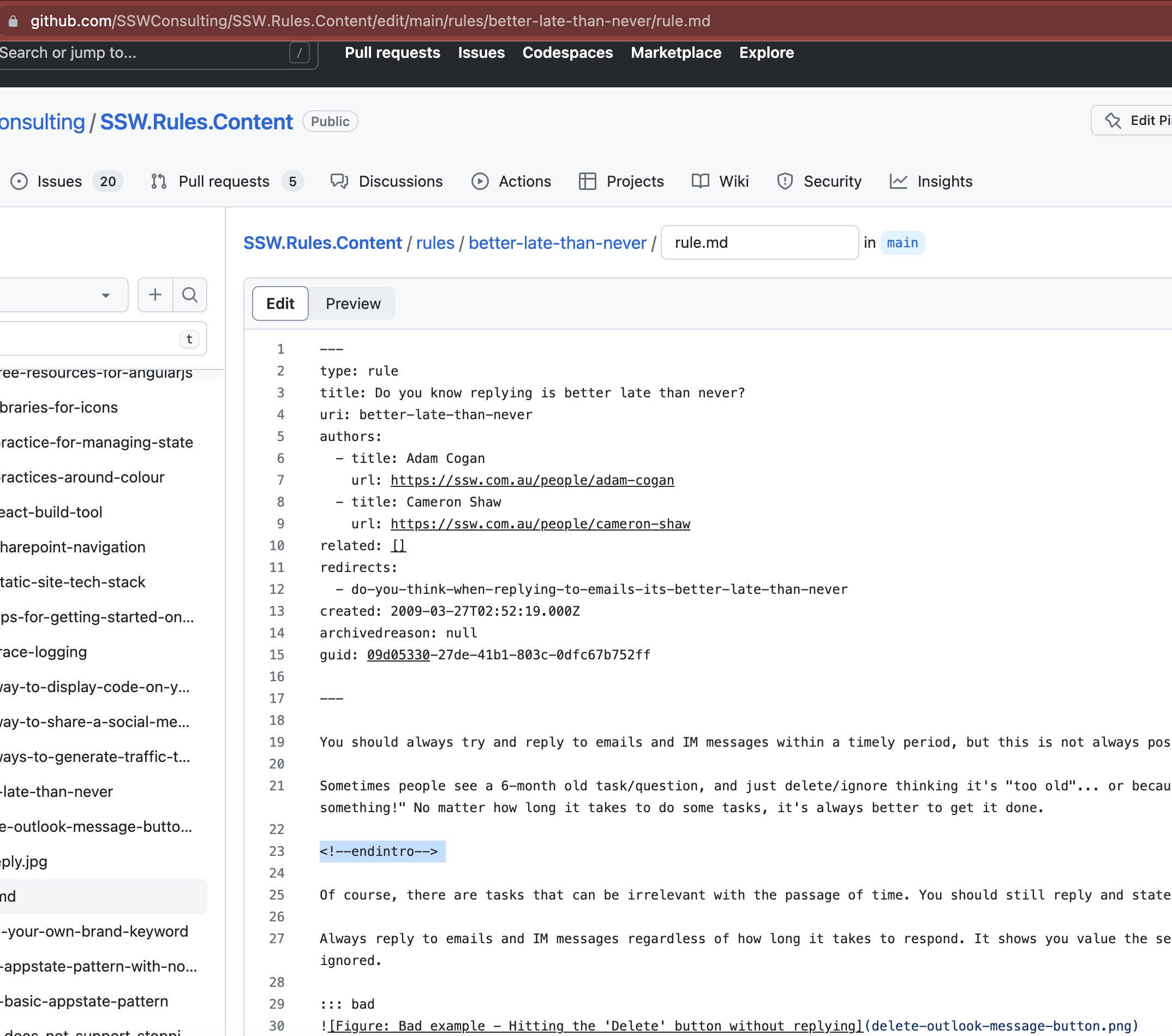 🐛 Blurb view not working for this 1 rule · Issue #1005 · SSWConsulting ...