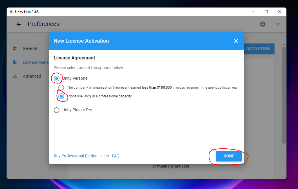 Hub License Registration