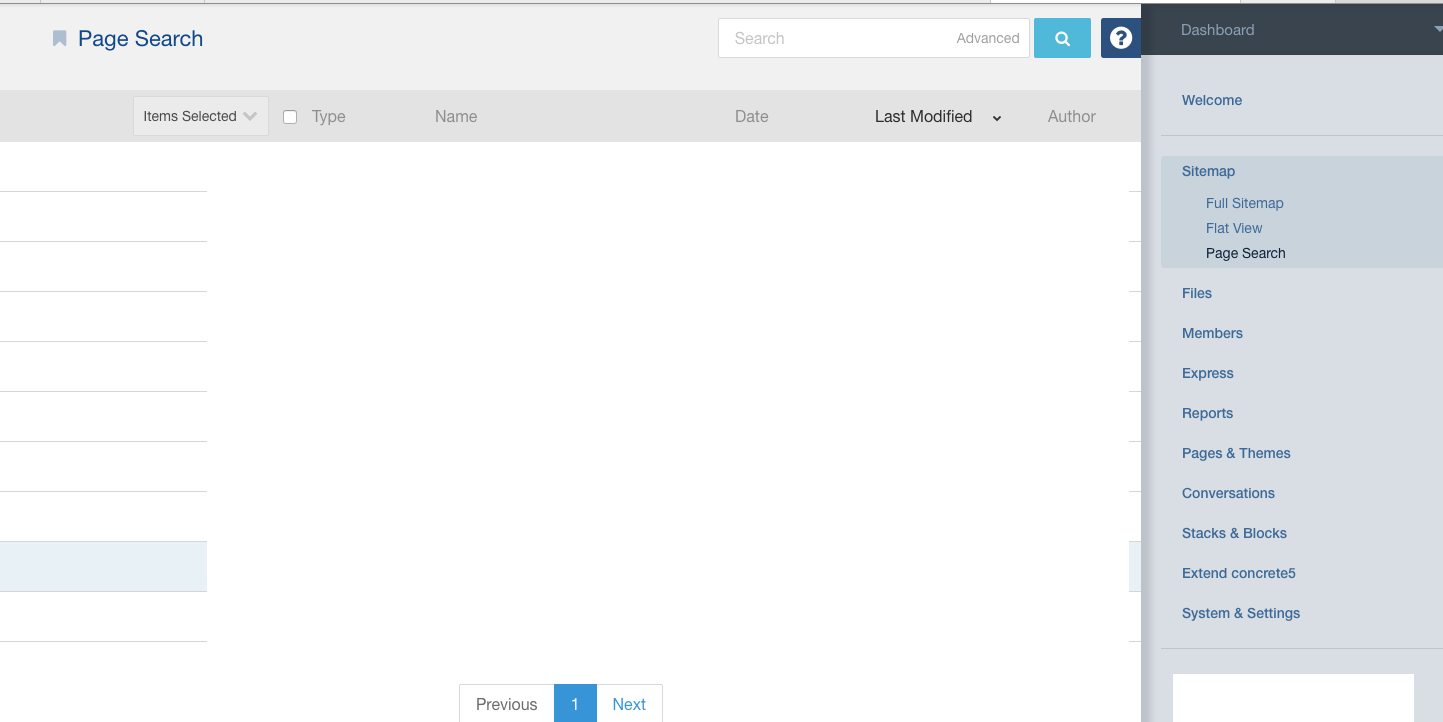 Bug - broken pagination on sitemap->page search when logged in as non ...