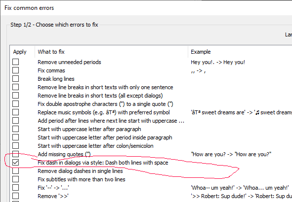 Fix common errors - Need add dash in dual dialogues · Issue #4443 ...