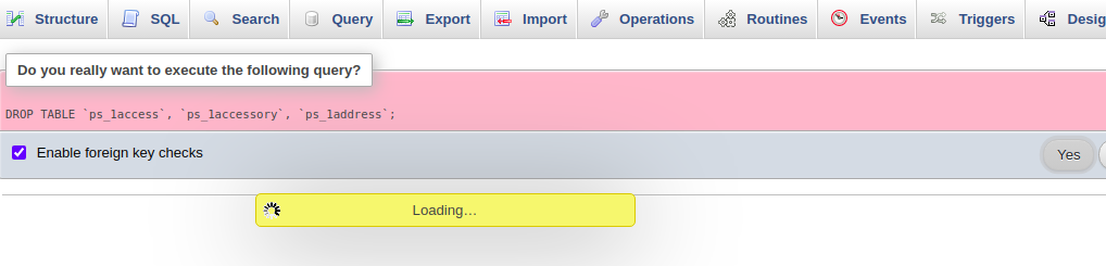 Cannot drop tables (from function in drop-down menu) · Issue #16827 ...