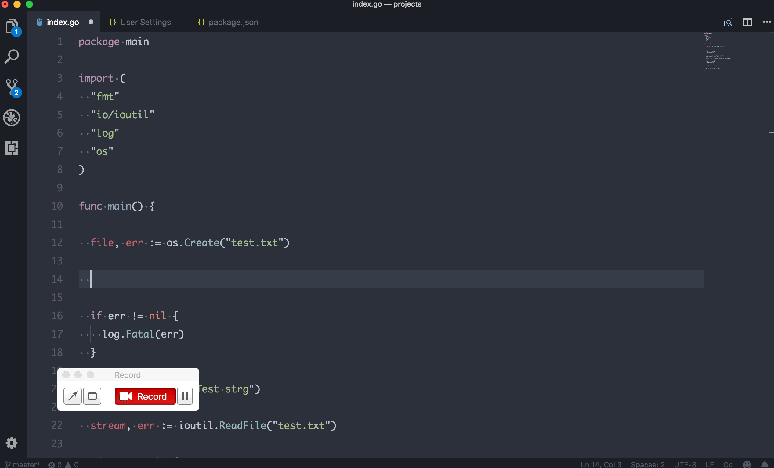 Why when I save my .go file all spaces converts to tabs? How to disable ...