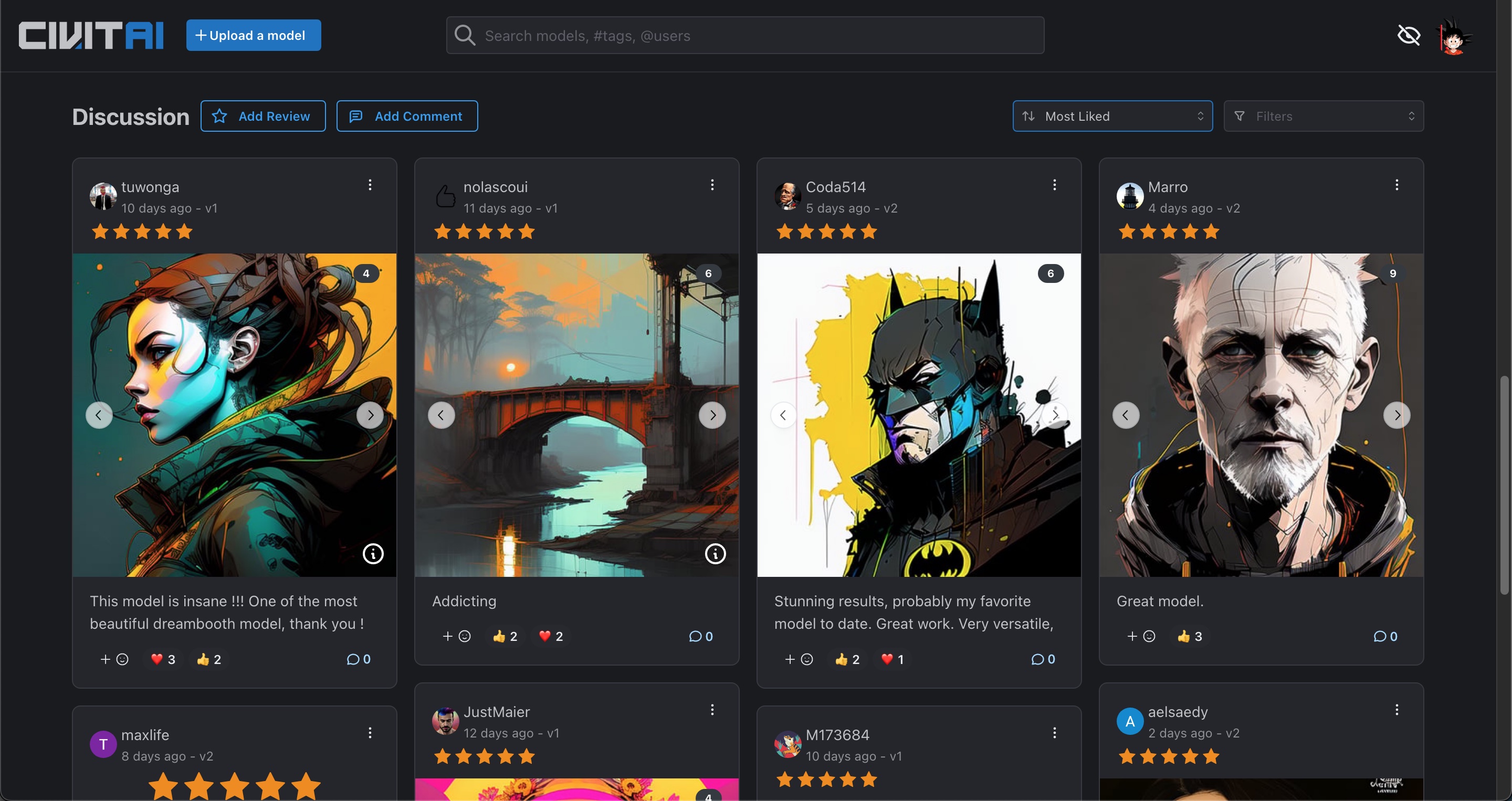 Improve Ability To Discuss Add Model Comments Review Reactions And 