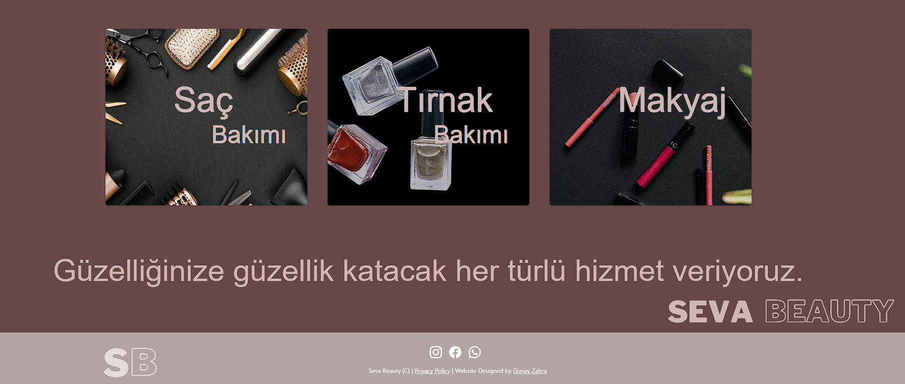 GitHub gunayshakhmuradova/SevaBeautyWebsite This website created