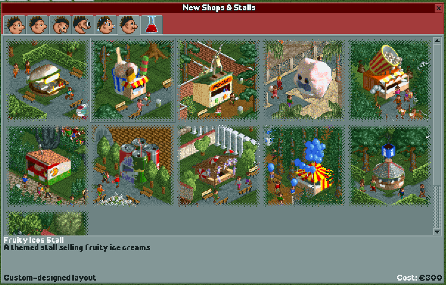 rct2 ride window rct1 art