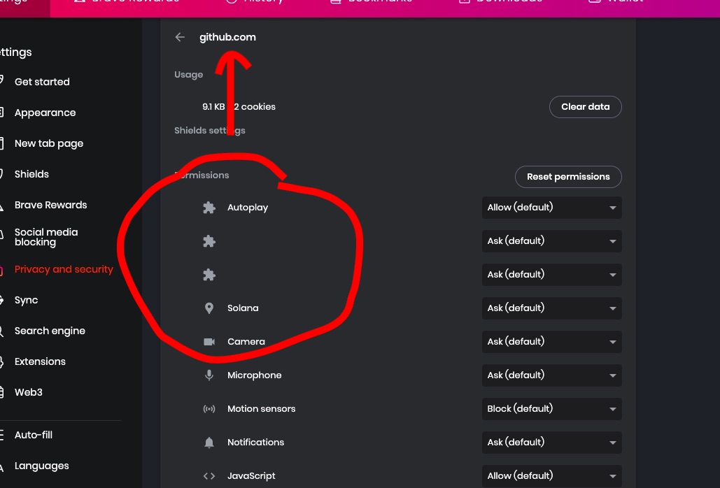 Site Settings Display Bug Issue 28758 Brave Brave Browser Github Site Settings Display Bug Issue 28758 Brave Brave Browser Github