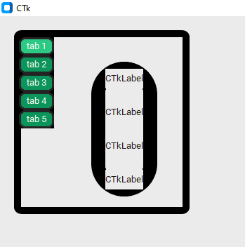 Horizontal Tab view widget + tabview move by action and CTkscrolable ...