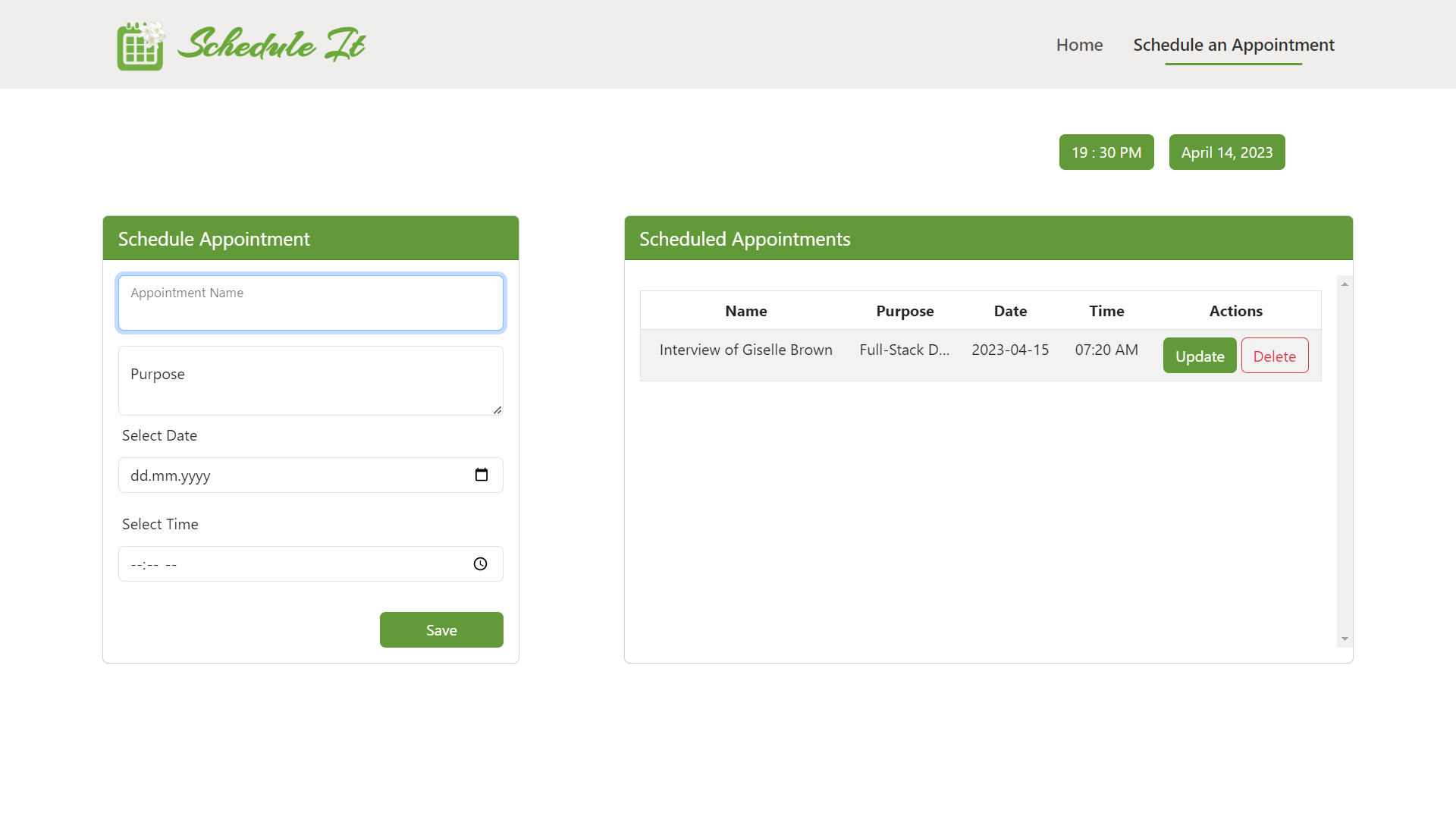 View Appointments Html GitHub - drashtipatel0913/appointment-system: productivity-app