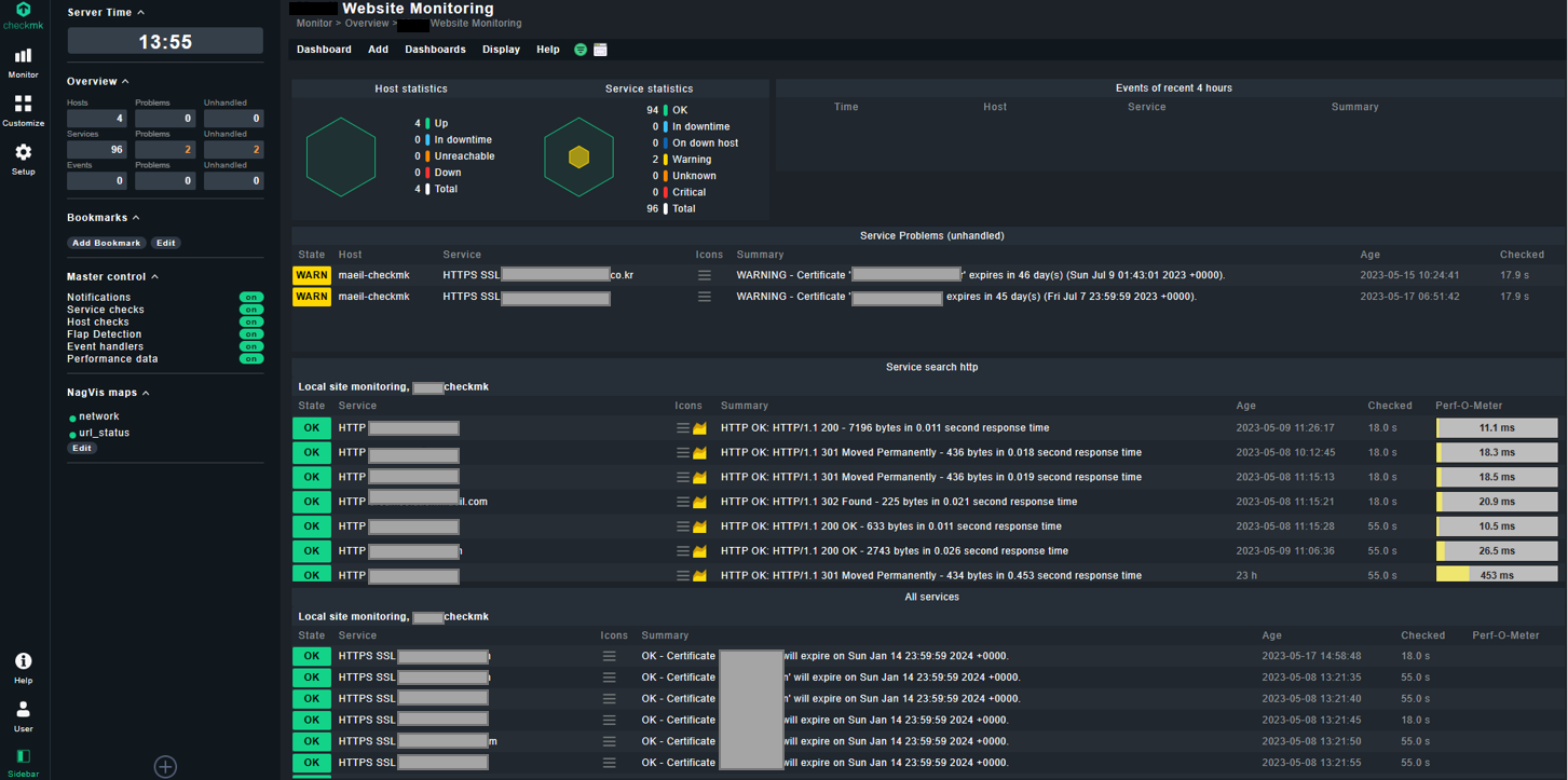 [Checkmk] URL 모니터링 Dashboard · Issue 2 · smilewonjin/zabbix · GitHub