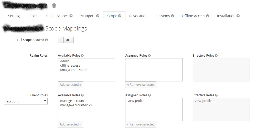client scope