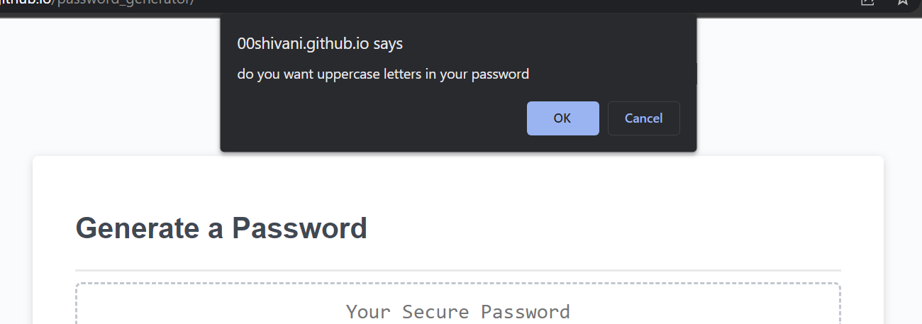 GitHub - 00shivani/password_generator: Week 3 Challenge: Password Generator