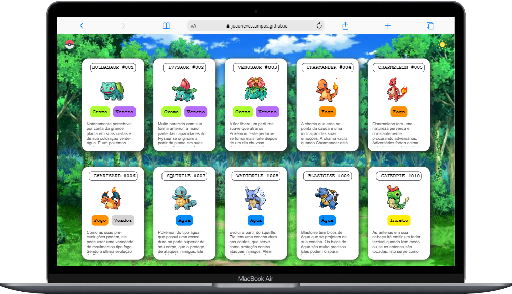 GitHub - joaonevescampos/projeto-site-pokemon: Site de listagem de ...
