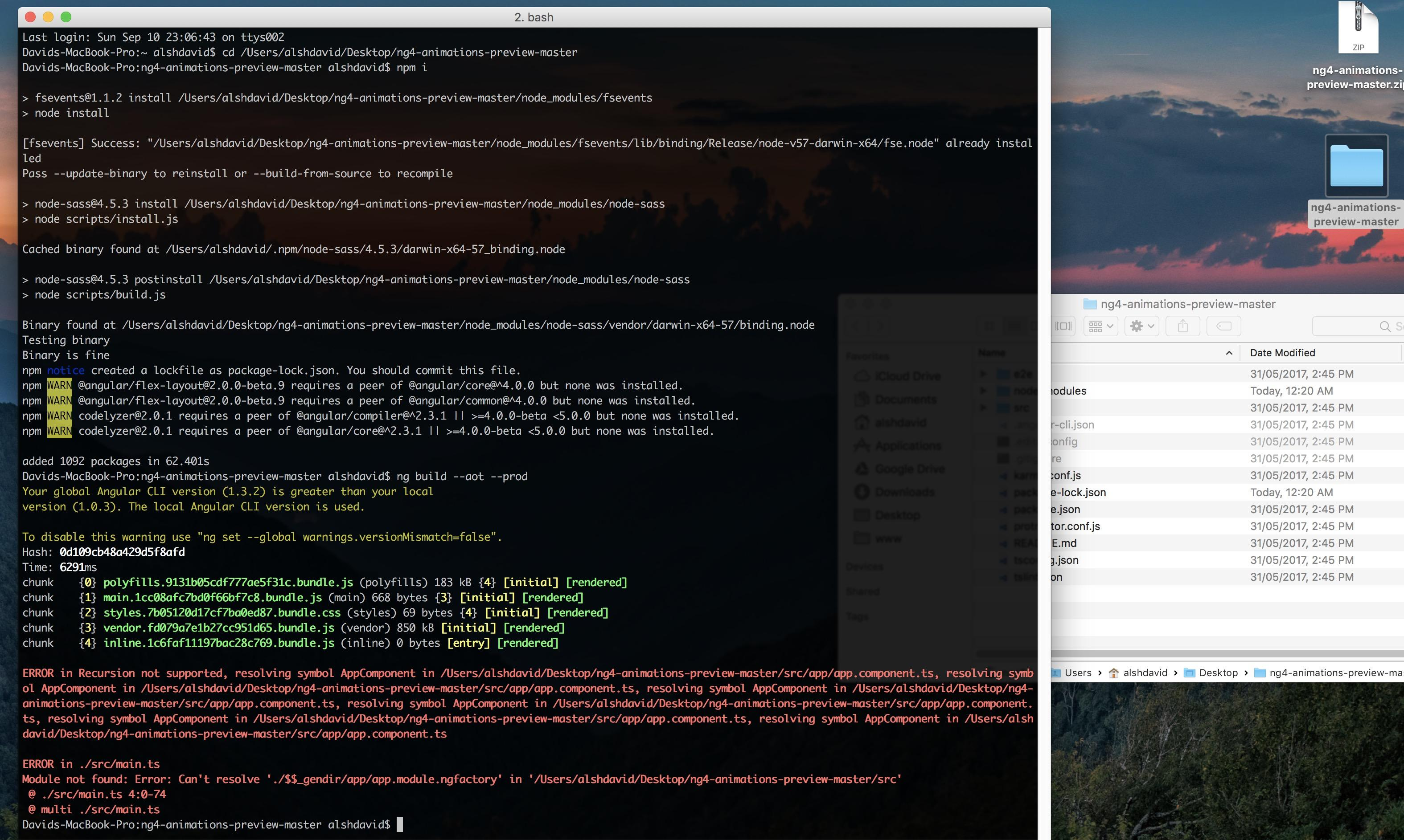 Route animations break AOT · Issue #7718 · angular/angular-cli · GitHub